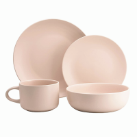 Custom logo solid color matte bowl plate mug wholesale high quality ceramic dinner set