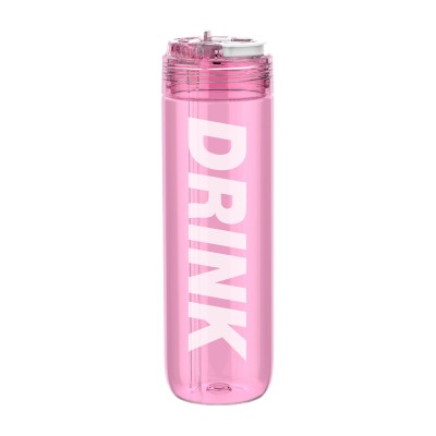 PersonalizedLogo Printed Plastic Wholesale Water Bottle With Straw