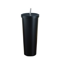 New Type Convenient 500ml 17oz Double Wall Stainless Steel Tumblers Insulated Coffee Cup With Straw