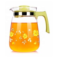 Wholesale new design eco-friendly glass water jug set for SUMMER